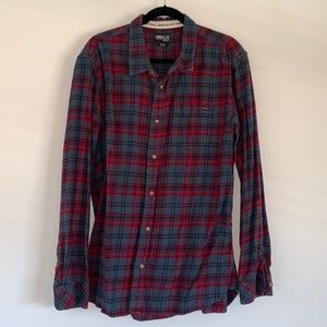 O’Neill flannel in blue and red XL